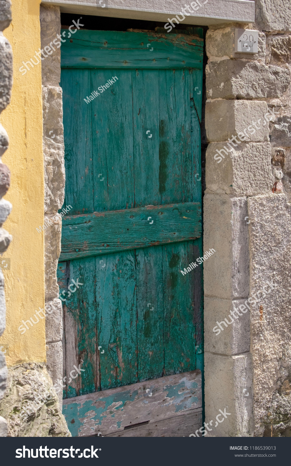 Whats Behind Green Door Stock Photo Edit Now 1186539013