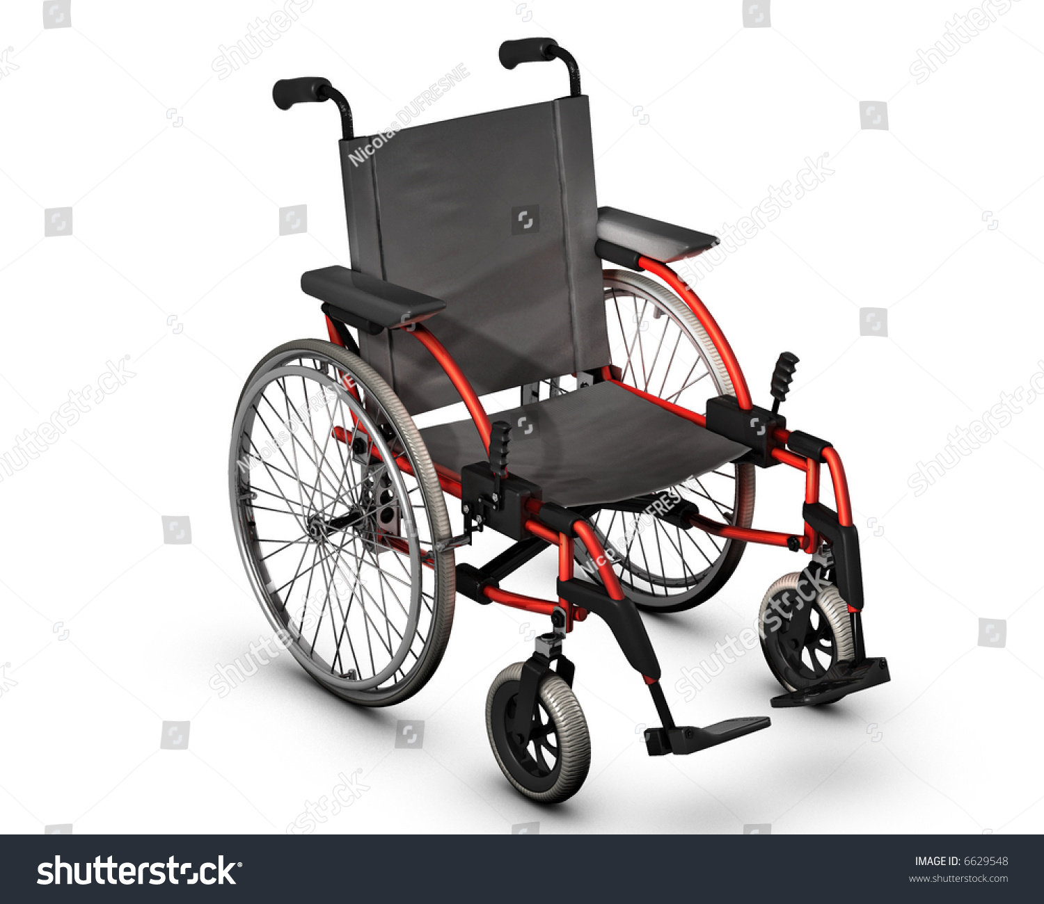 Wheelchair Isolated On White Stock Photo 6629548 : Shutterstock