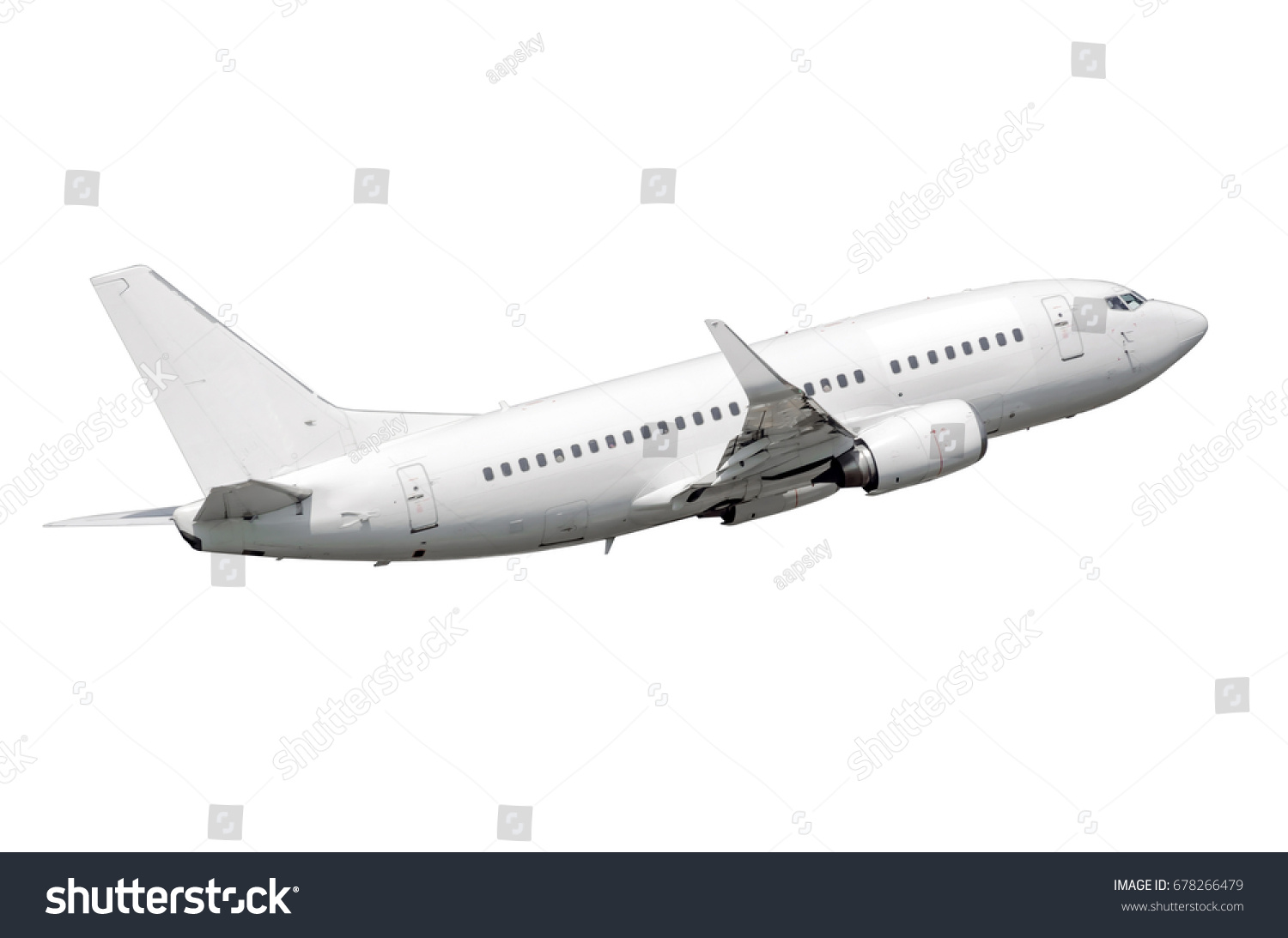 White Air Plane Take Off Flying Stock Photo 678266479 | Shutterstock