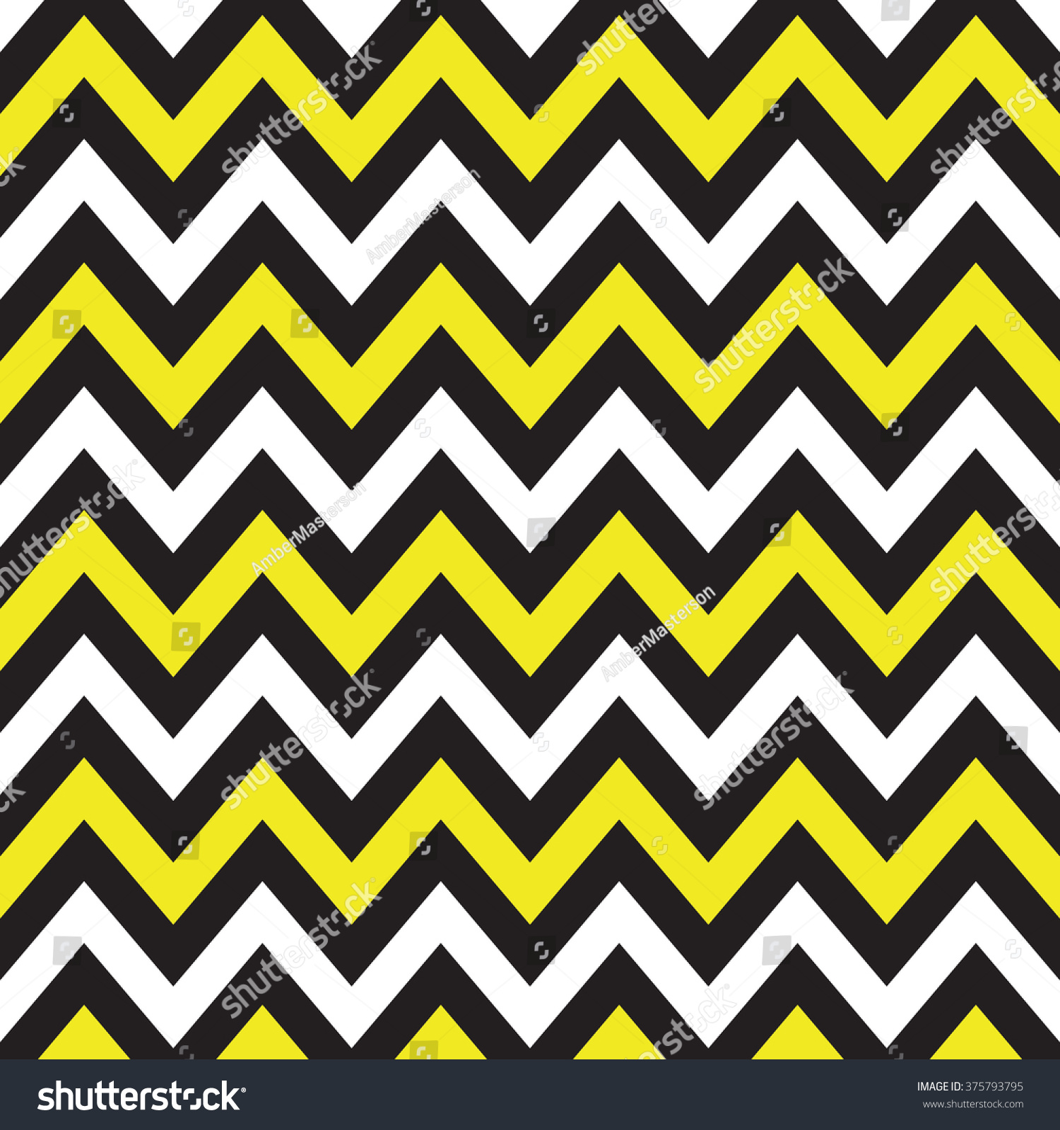 White Black Yellow Chevron Albums Graphics Stock Illustration