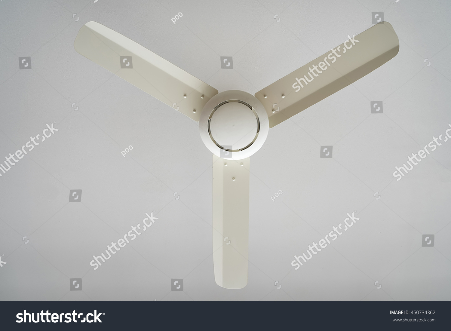 White Ceiling Fan Stock Photo Edit Now 450734362