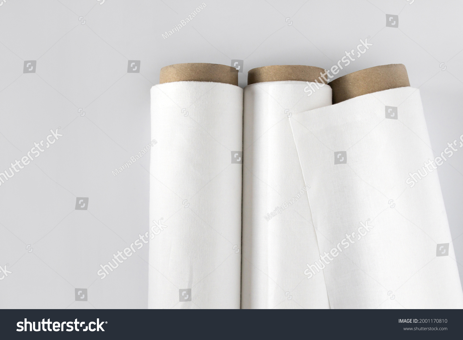 White Cotton Fabric Rolls Mockup Stock Photo 2001170810 | Shutterstock