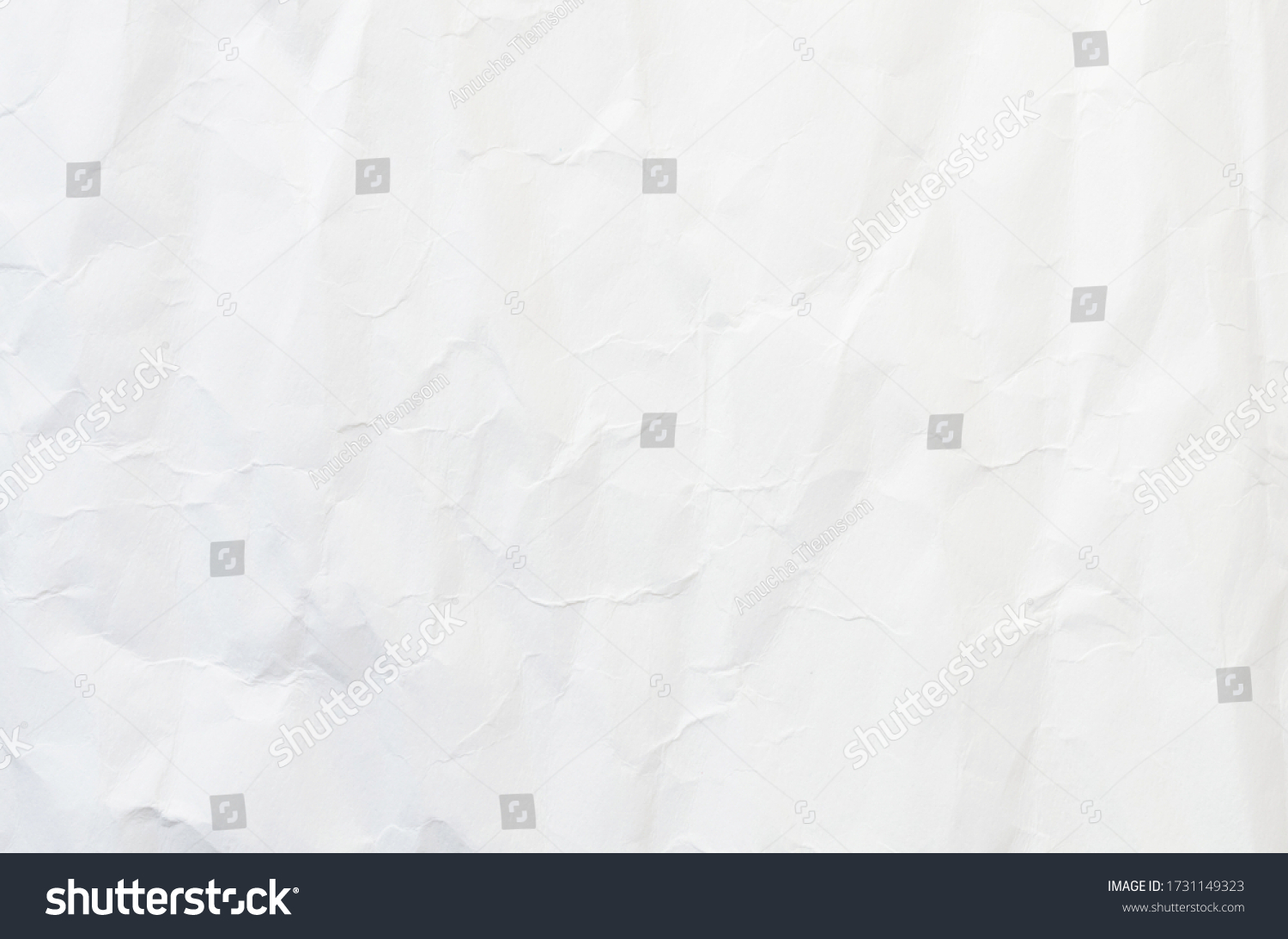 White Crumpled Paper Texture Background Stock Photo 1731149323 ...