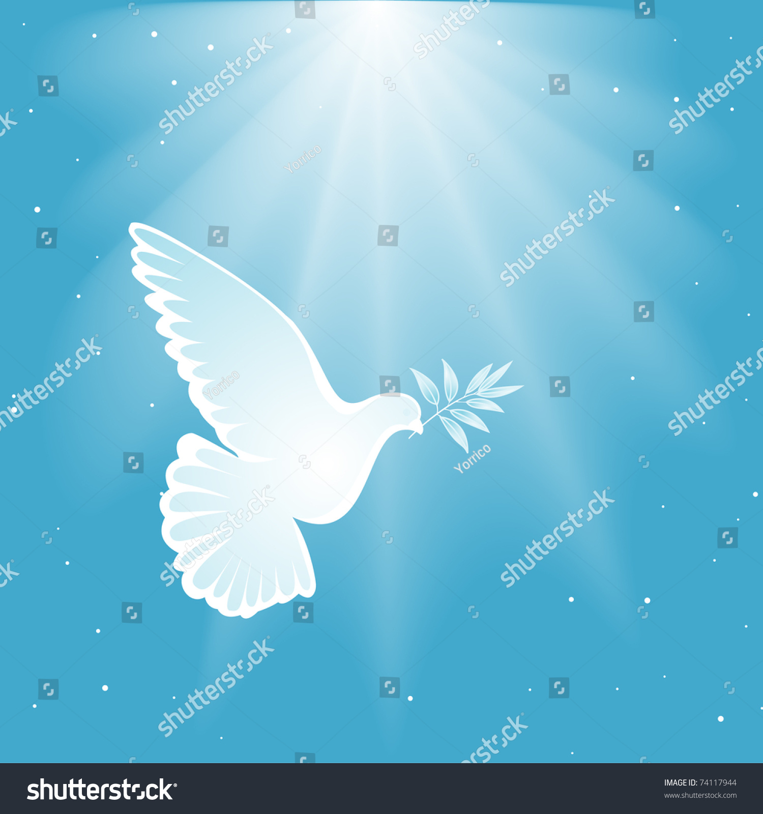 White Dove Stock Illustration 74117944 - Shutterstock