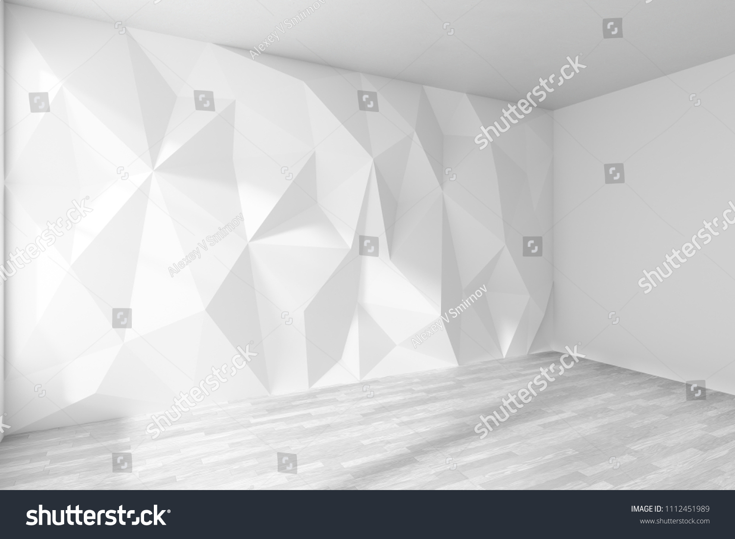 White Empty Room Corner Interior Wall Royalty Free Stock Image