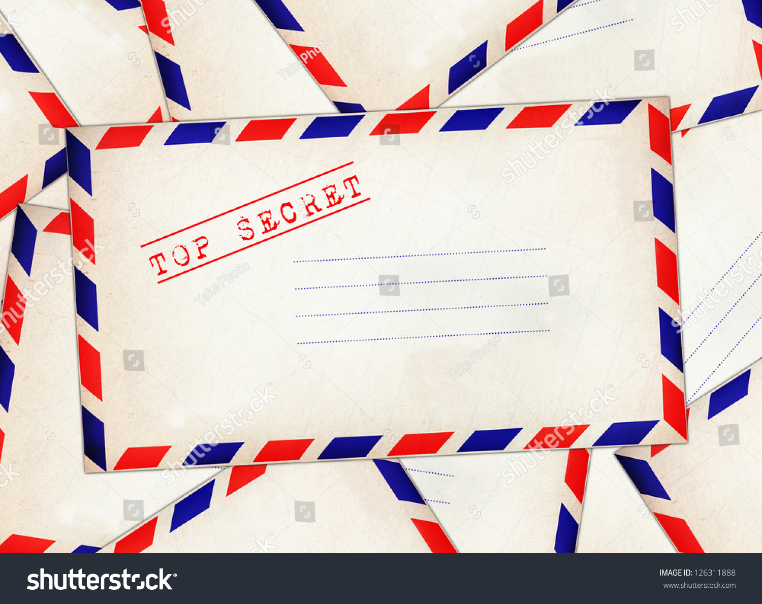 White Envelope Stamp Top Secret On Stock Photo 126311888 - Shutterstock
