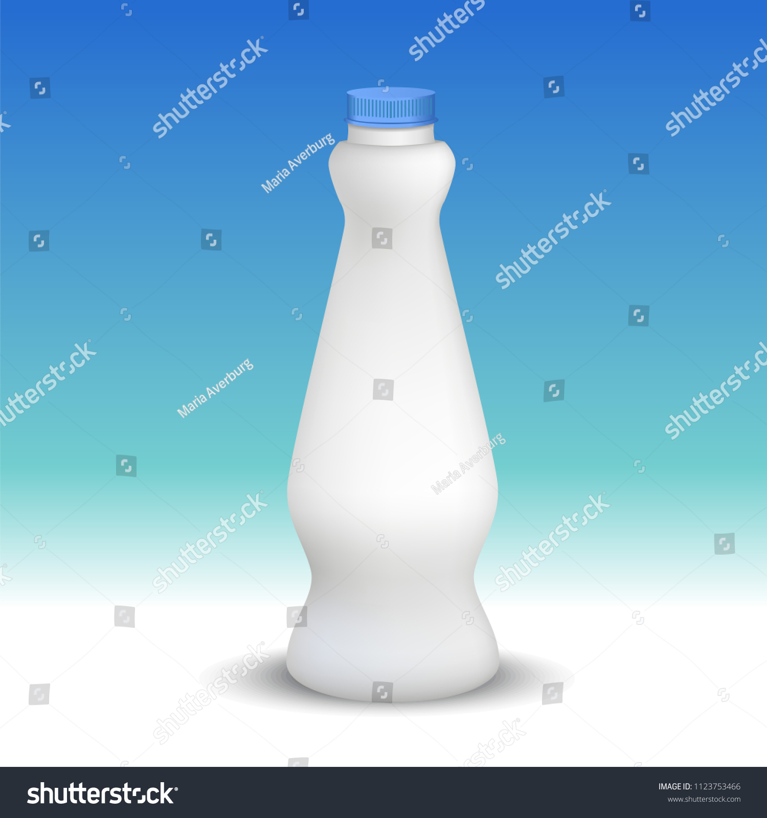 Download White Glossy Plastic Bottle Screw Cap Stock Illustration 1123753466