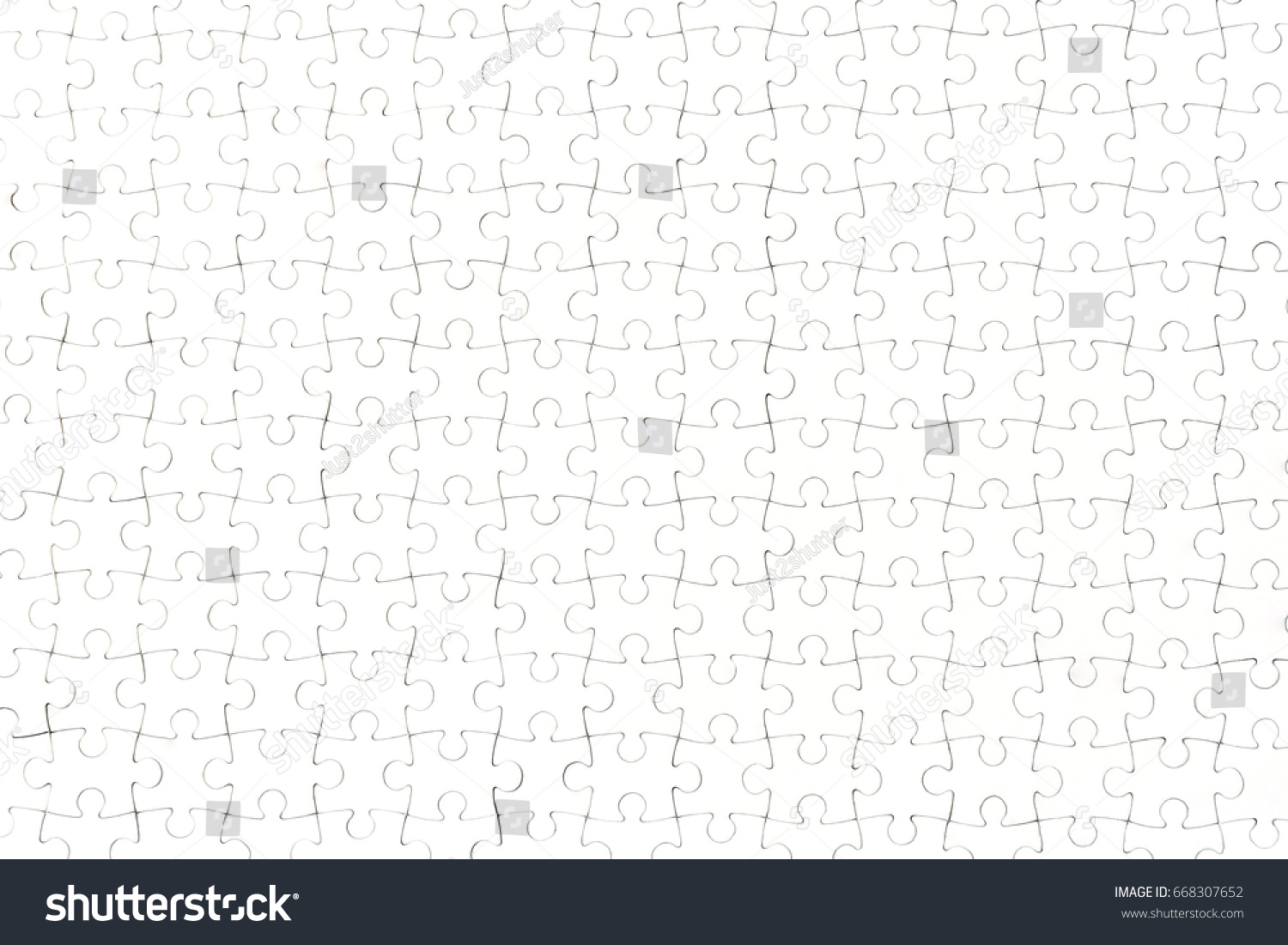 White Jigsaw Puzzle Pieces Background Stock Photo 668307652 | Shutterstock