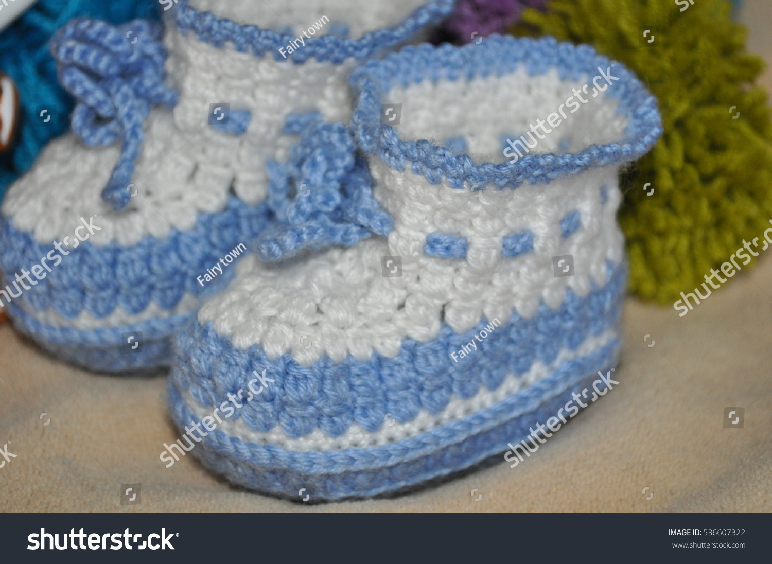 White Knitted Booties Baby Very 