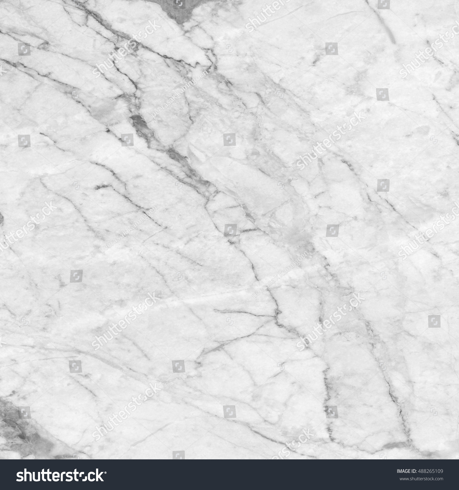 White Marble Texture Background Floor Decorative Stock Photo 488265109