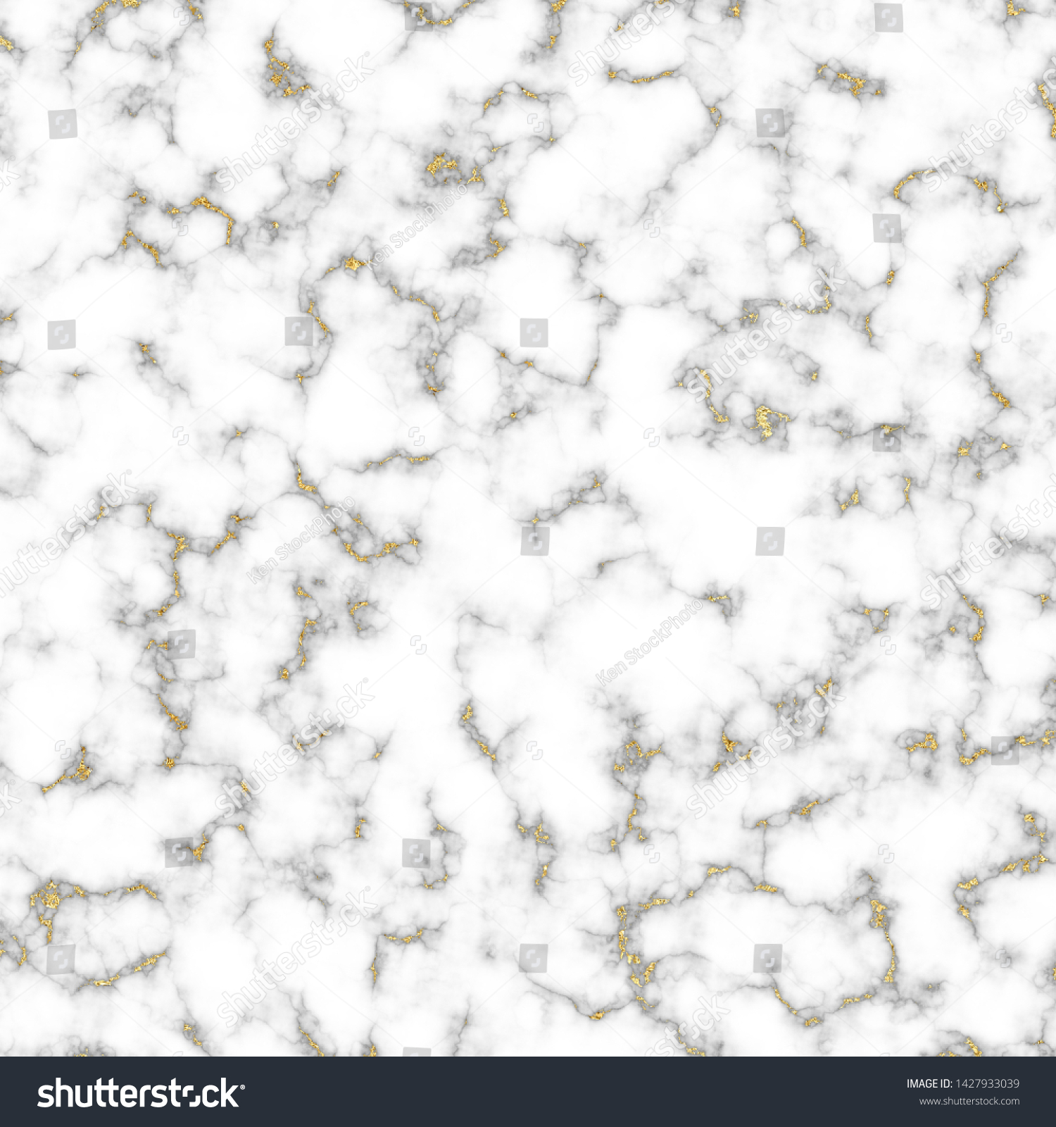 White Marble Gold Glitter Texture Background Stock Illustration 1427933039