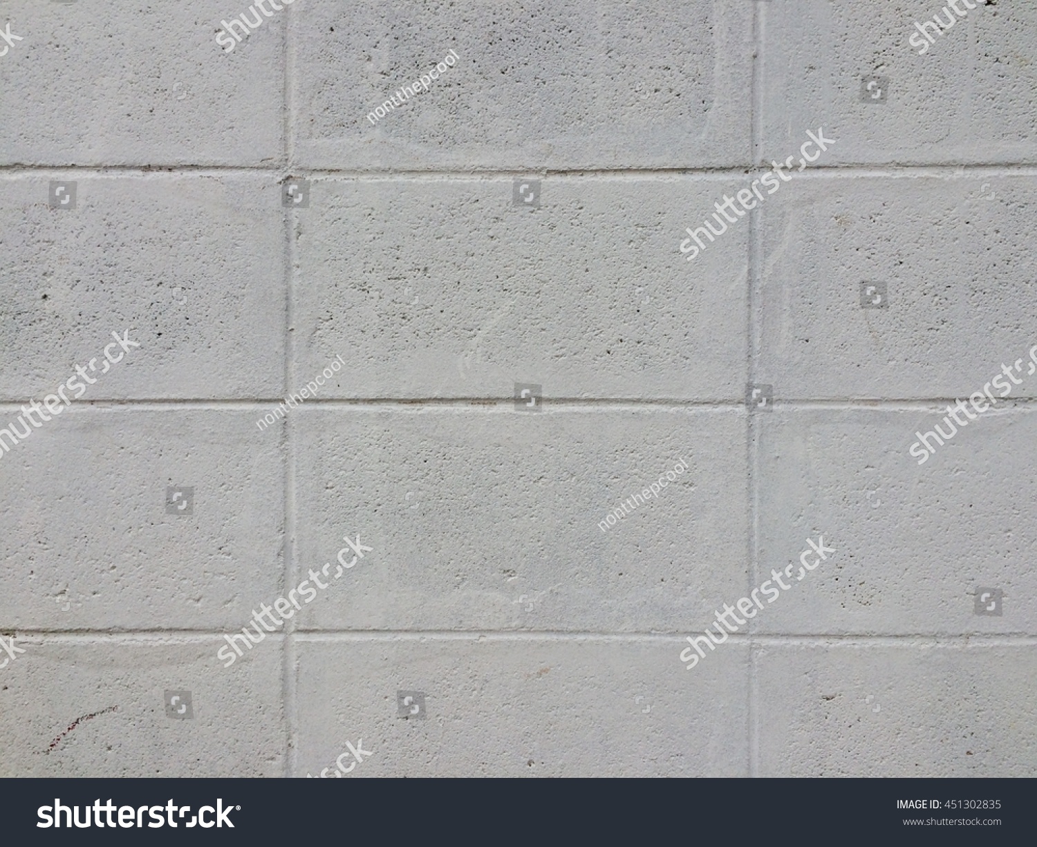 White Paint Concrete Block Wall Texture Stock Photo Royalty Free