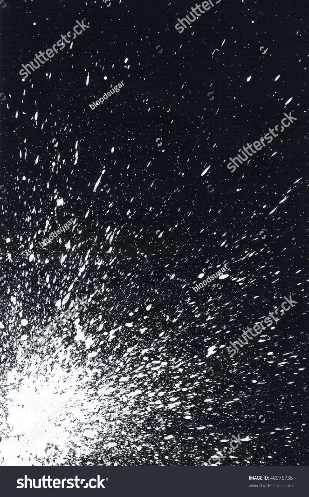 White Paint Splatter On Black Background Stock Photo 48976735 ...