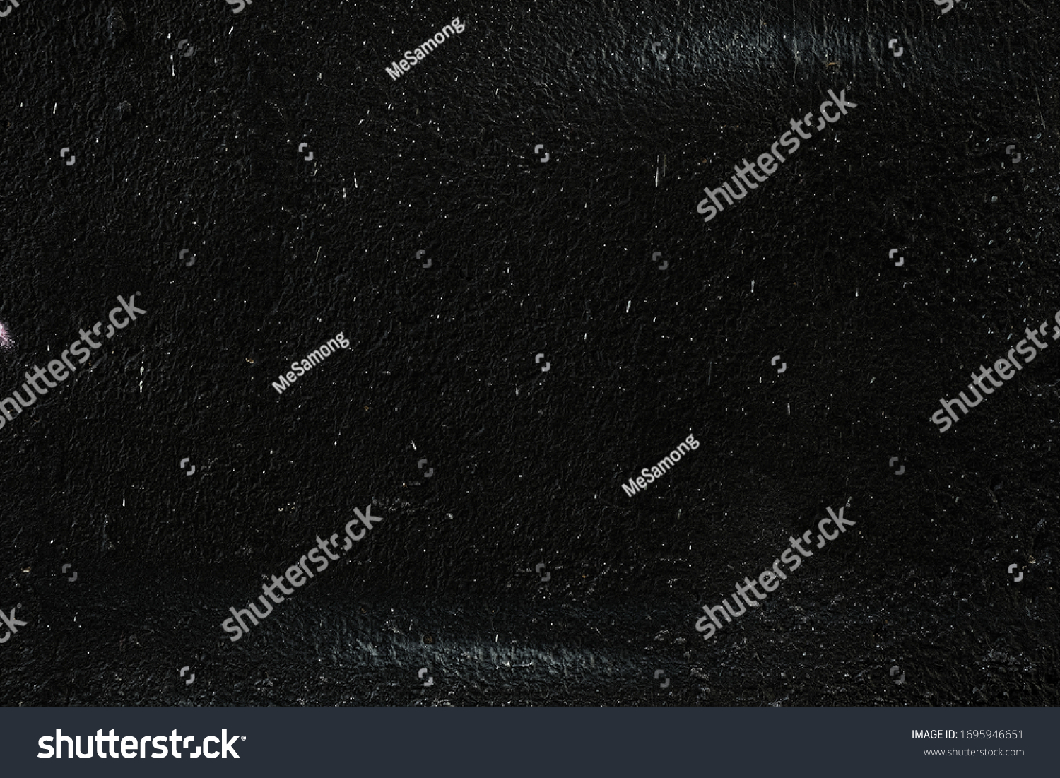 White Paint Splatters On Black Concrete Stock Photo 1695946651 ...