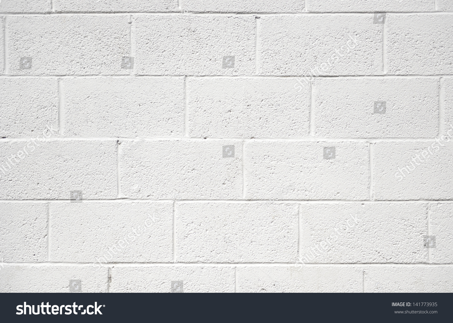 White Painted Concrete Block Wall Background Stock Photo Edit Now