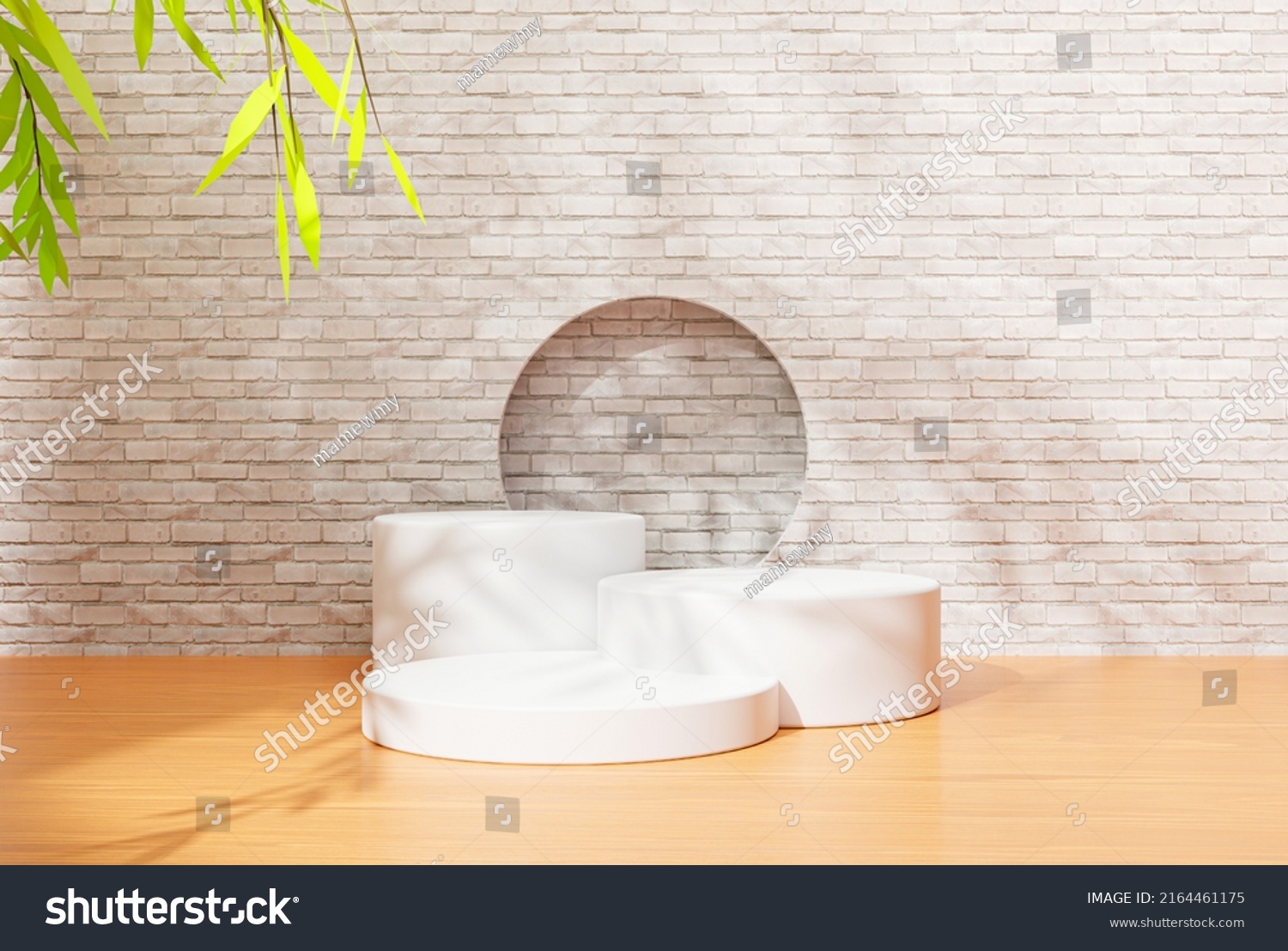 White Pedestal Podium Product Display Stand Stock Illustration