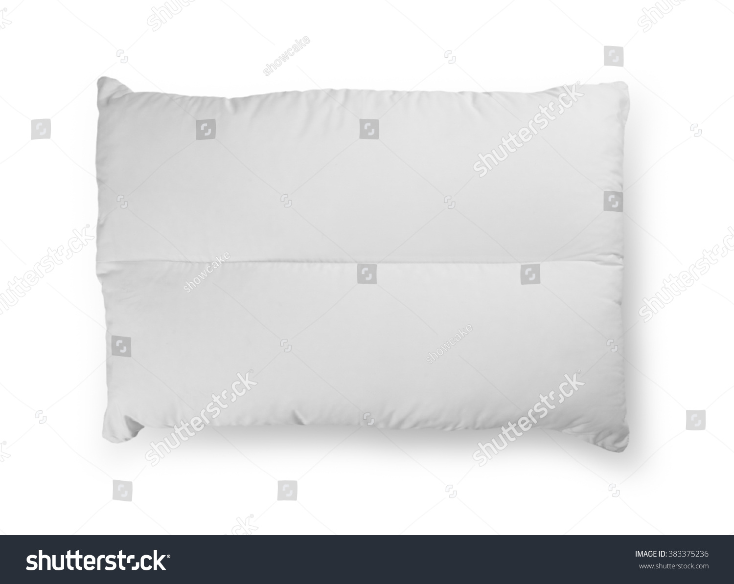White Pillow Isolated On White Background Stock Photo 383375236