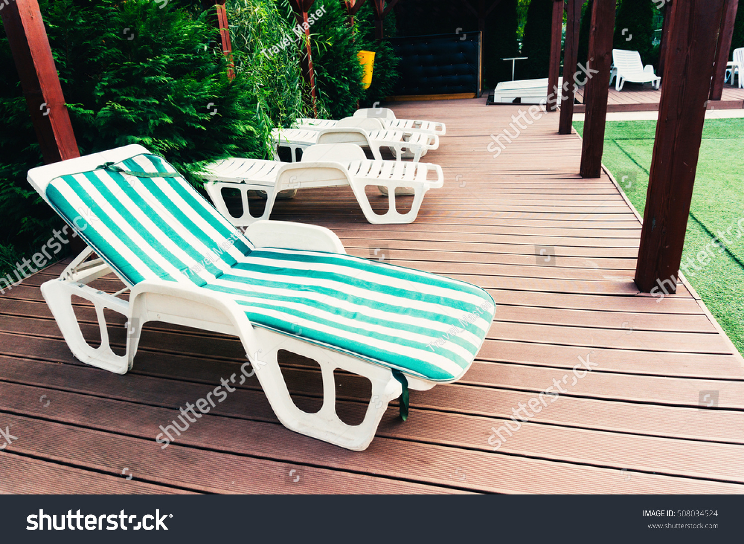 White Plastic Chaise Lounge Chair White Stock Image Download Now