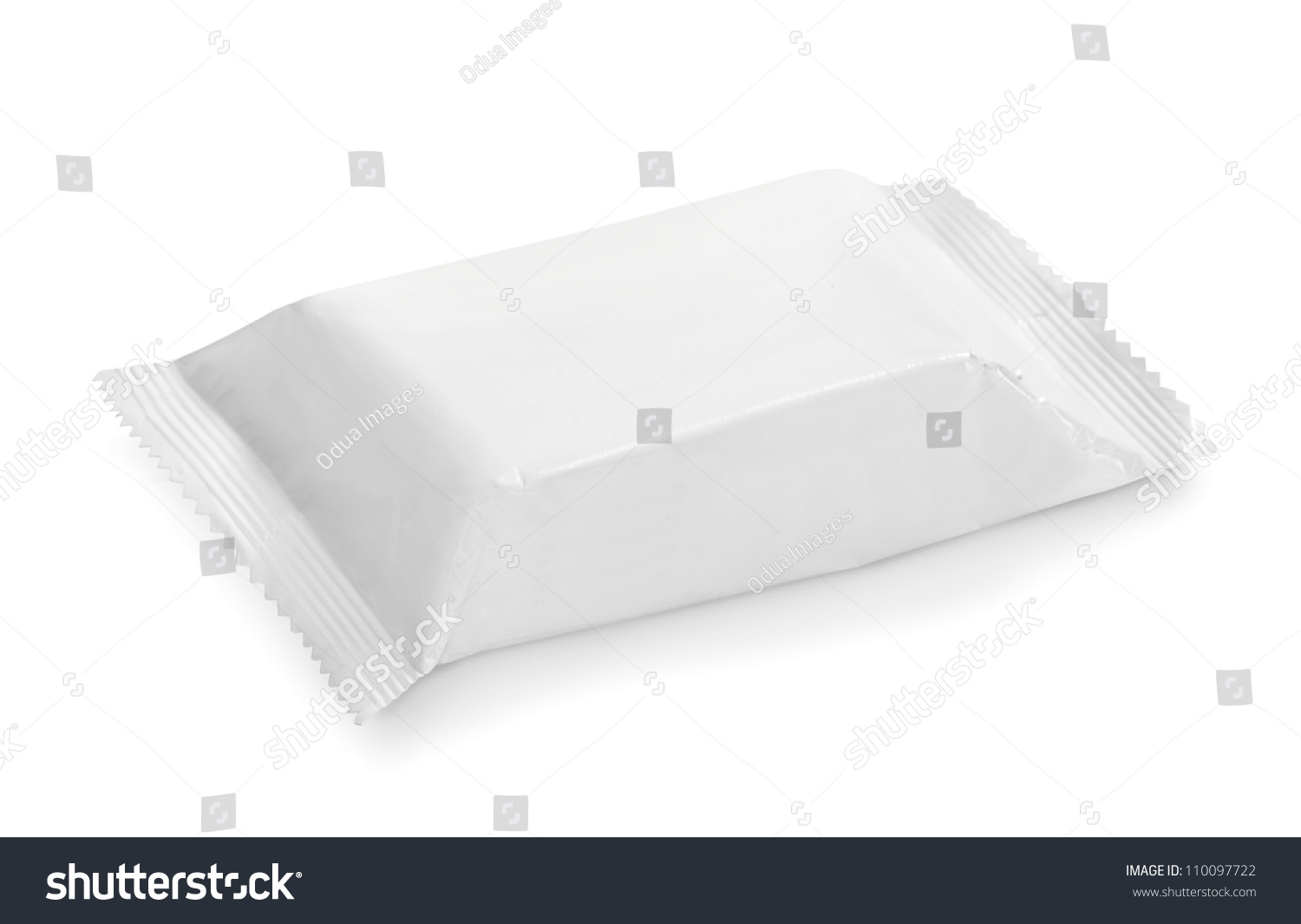 White Potato Chips Blank Package On White Background Stock Photo ...