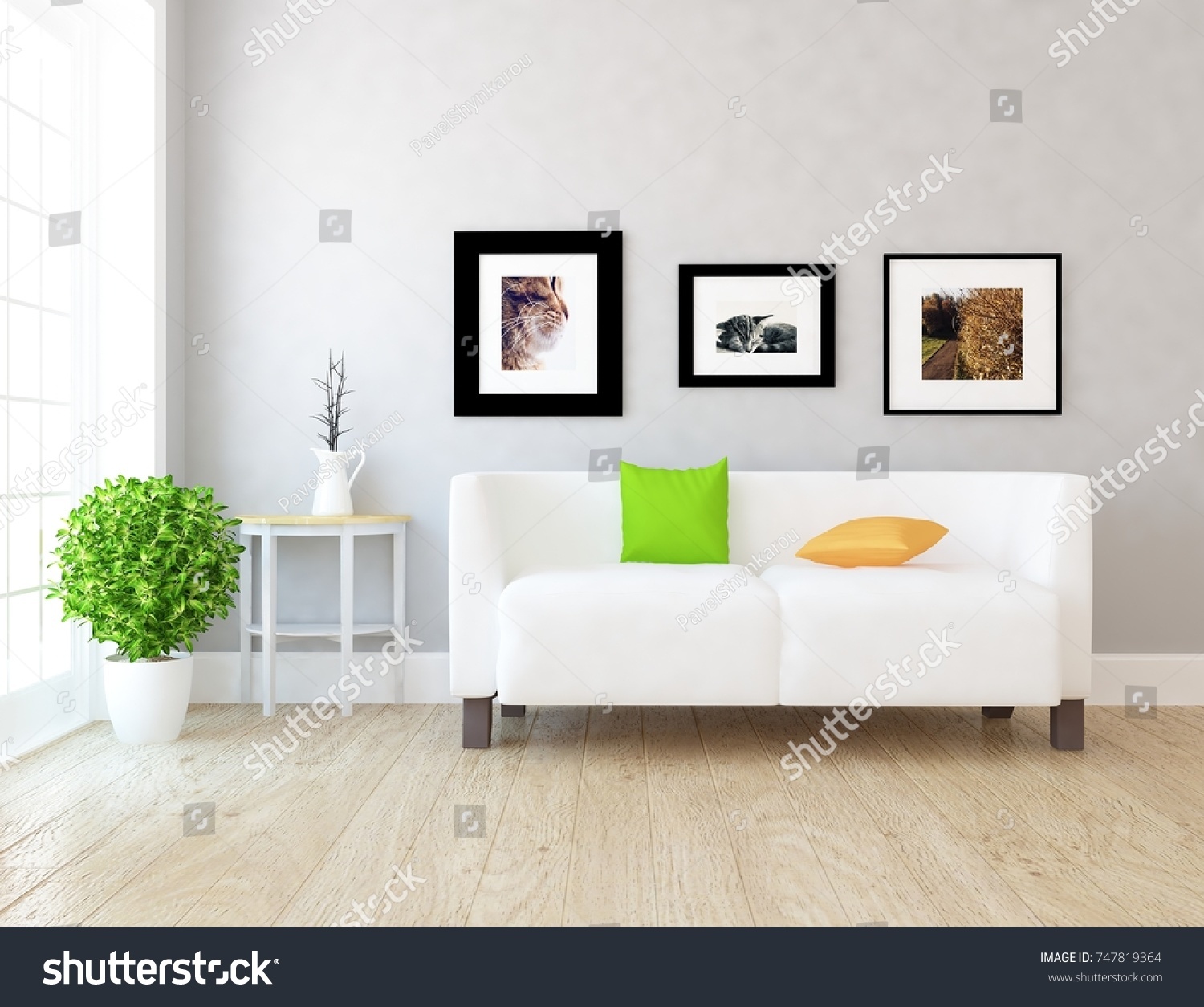 White Scandinavian Room Interior Nordic Interior Stock Illustration ... White Scandinavian Room Interior Nordic Interior Stock Illustration ...