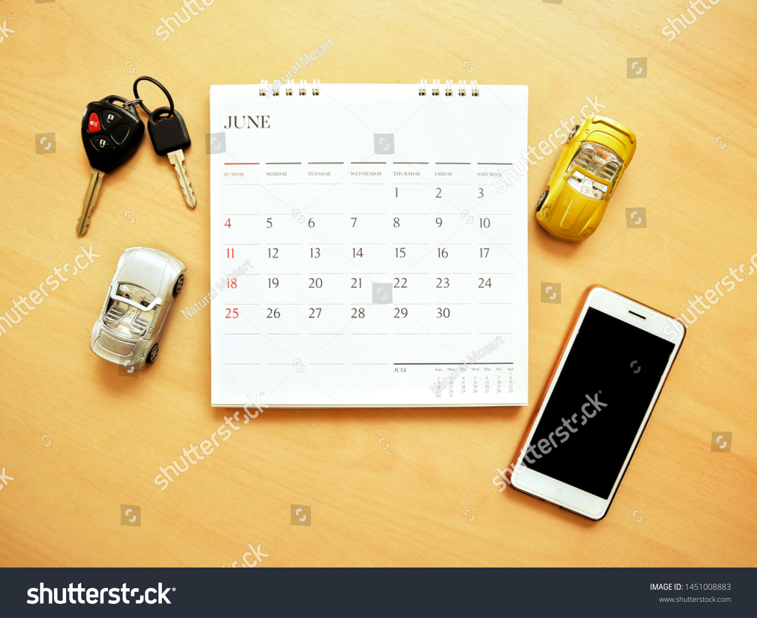 White Smartphone Black Remote Car Key Stock Photo Edit Now