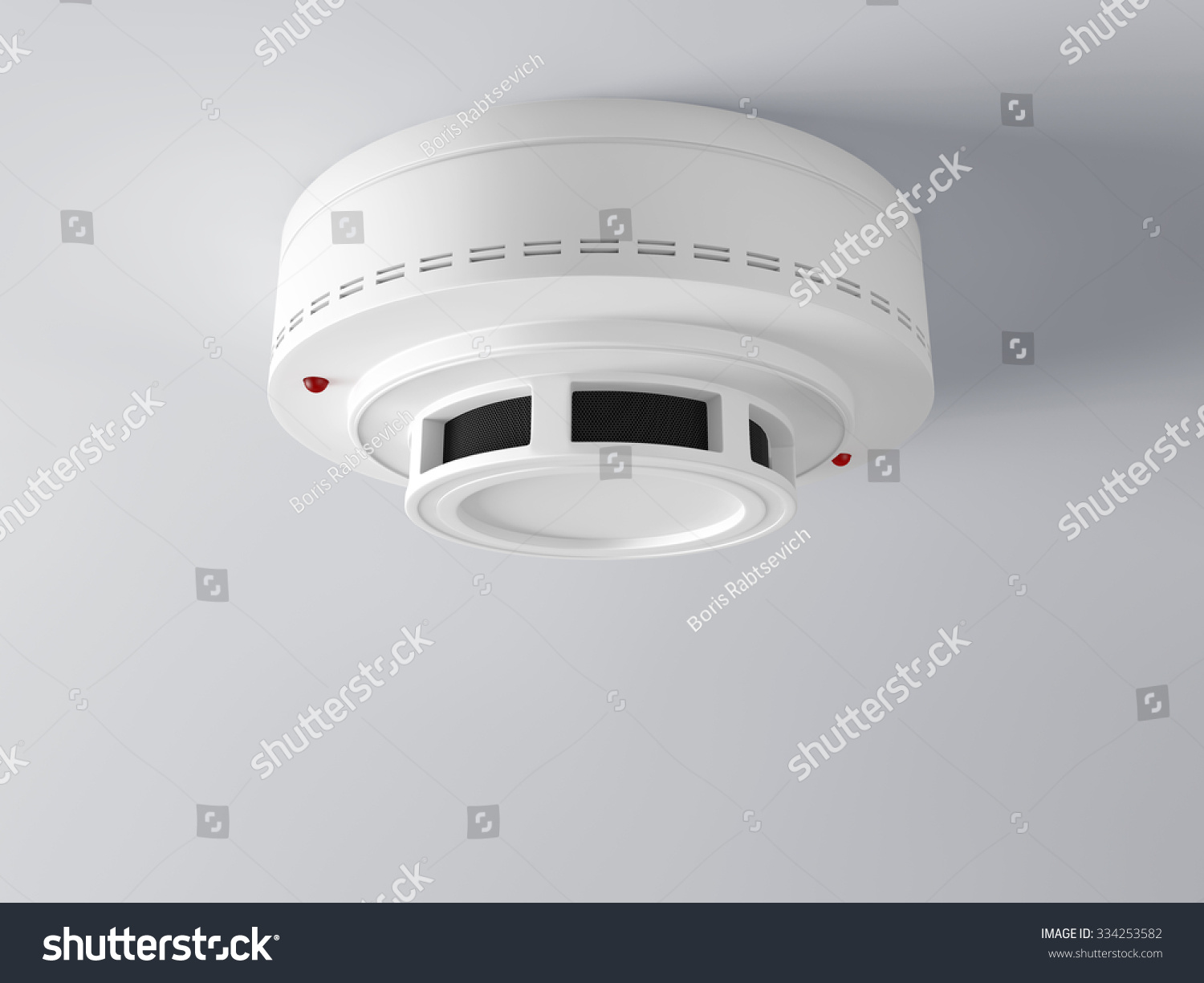 White Smoke Detector On Ceiling Stock Photo 334253582 | Shutterstock