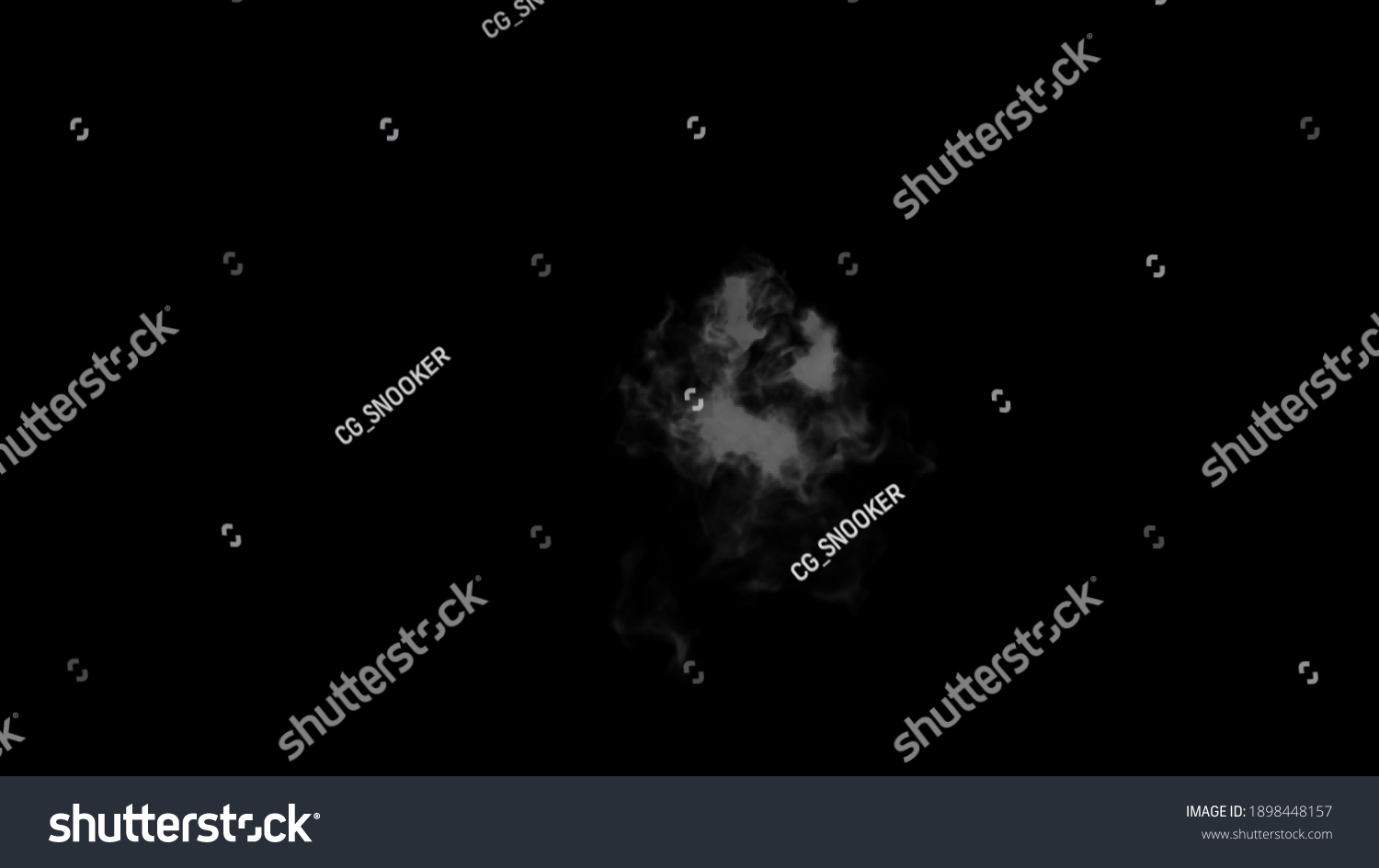 White Smoke Eruption Alpha Channel 3d Stock Illustration 1898448157 ...