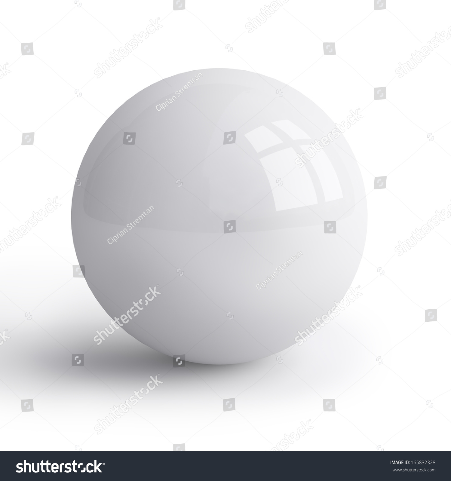 White Sphere Stock Photo 165832328 : Shutterstock