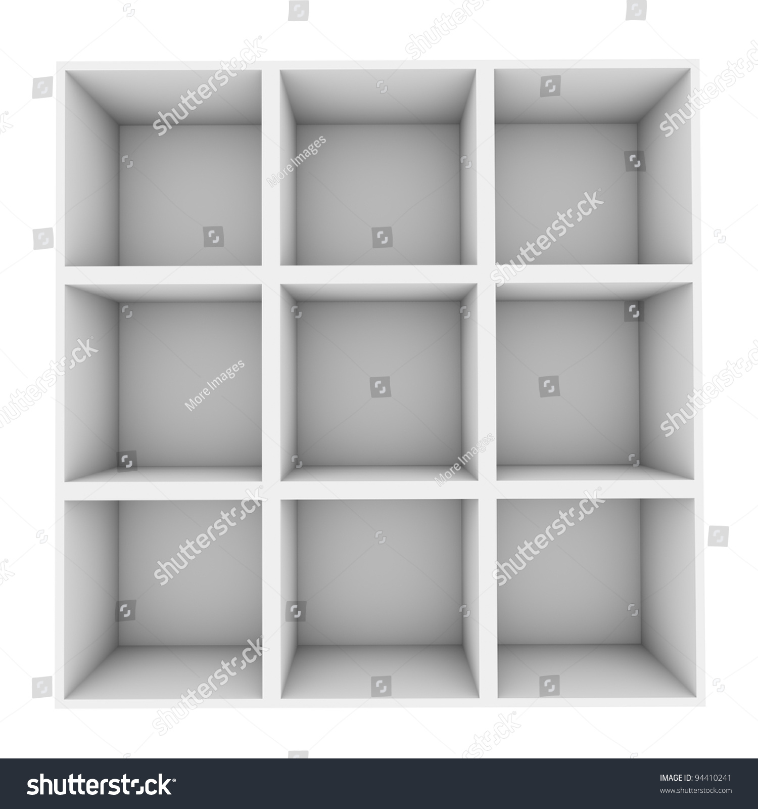 White Square Shelves Isolated On White Stock Illustration - White Square Shelves Isolated On White Background white square shelves isolated on white stock illustration - white square shelves isolated on white background