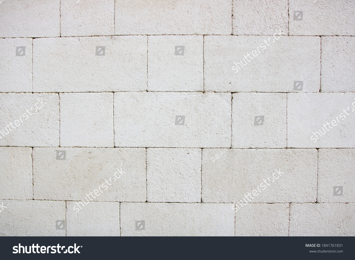 White Stone Exterior Wall Texture Stock Photo (Edit Now) 1841761831