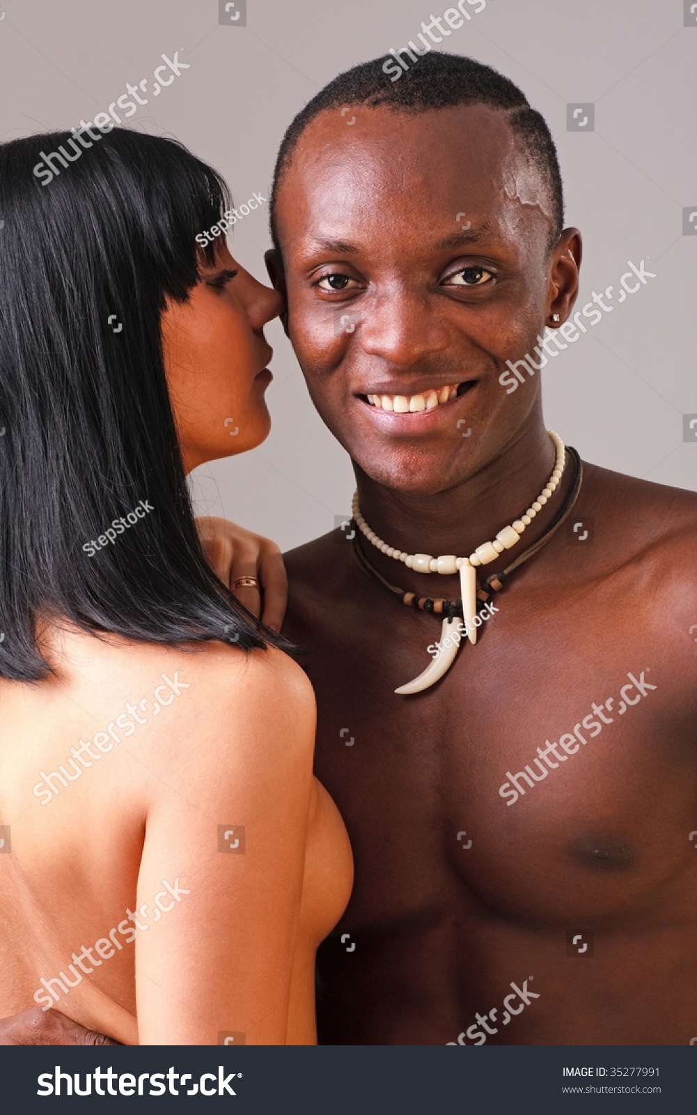 White wife and a black guy
