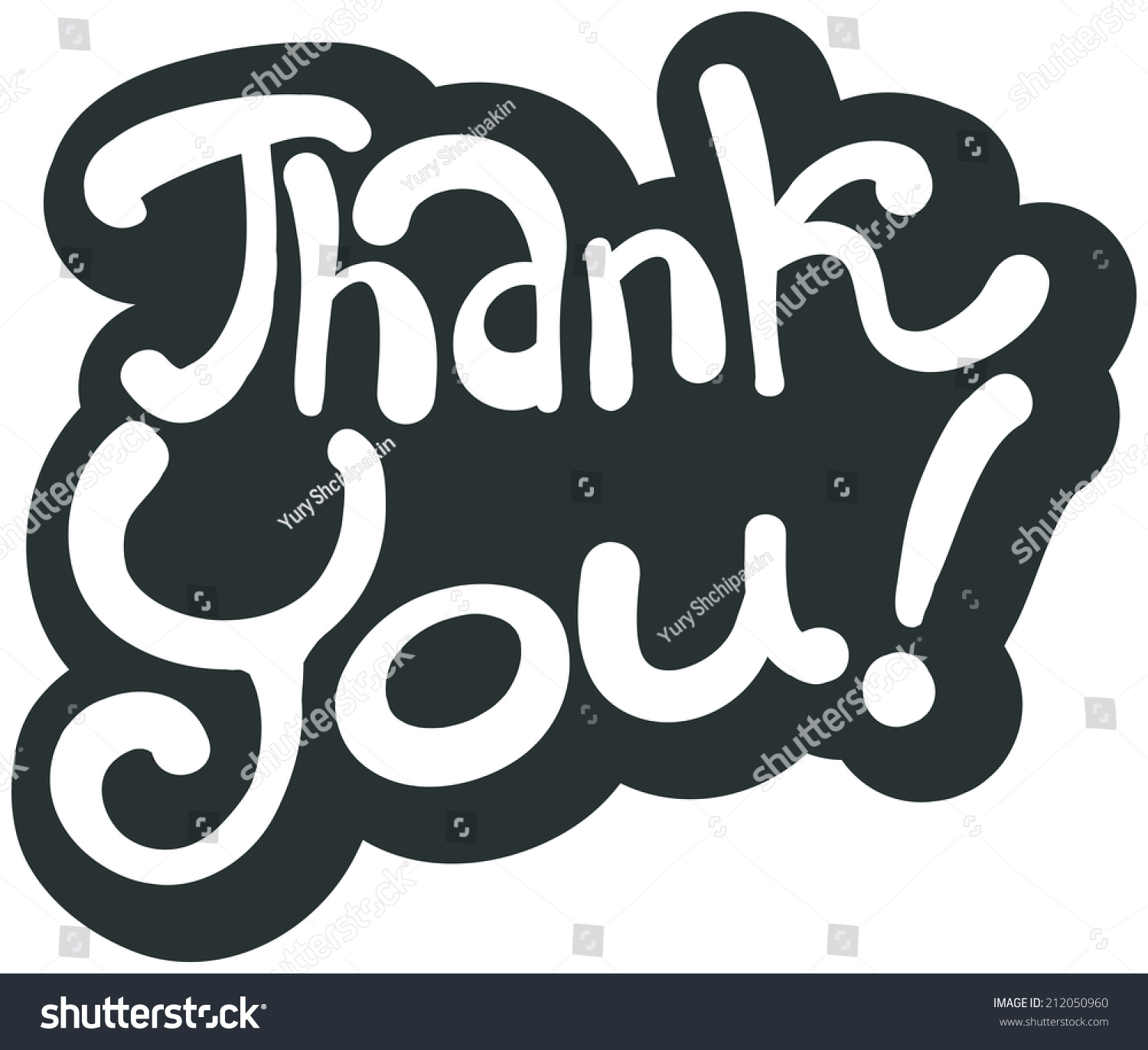 Whiteboard Drawing Phrase Thank You Stock Illustration 212050960 ...