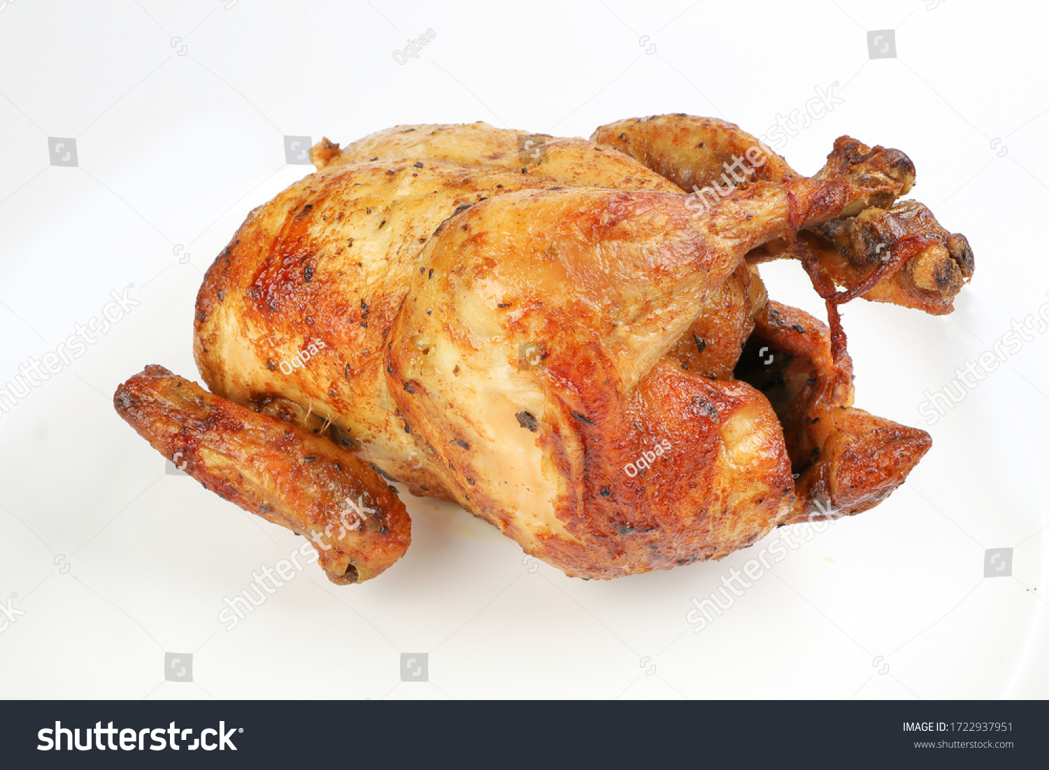 Whole Roasted Grilled Chicken Poultry Bird Stock Photo (Edit Now