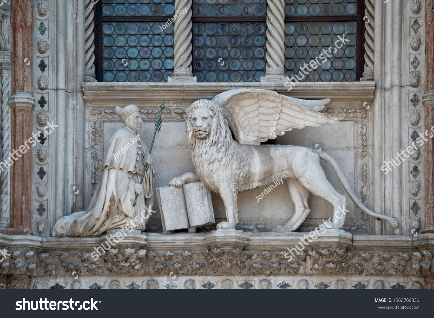 Winged Lion Priest Bible St Marks Stock Photo Edit Now Shutterstock