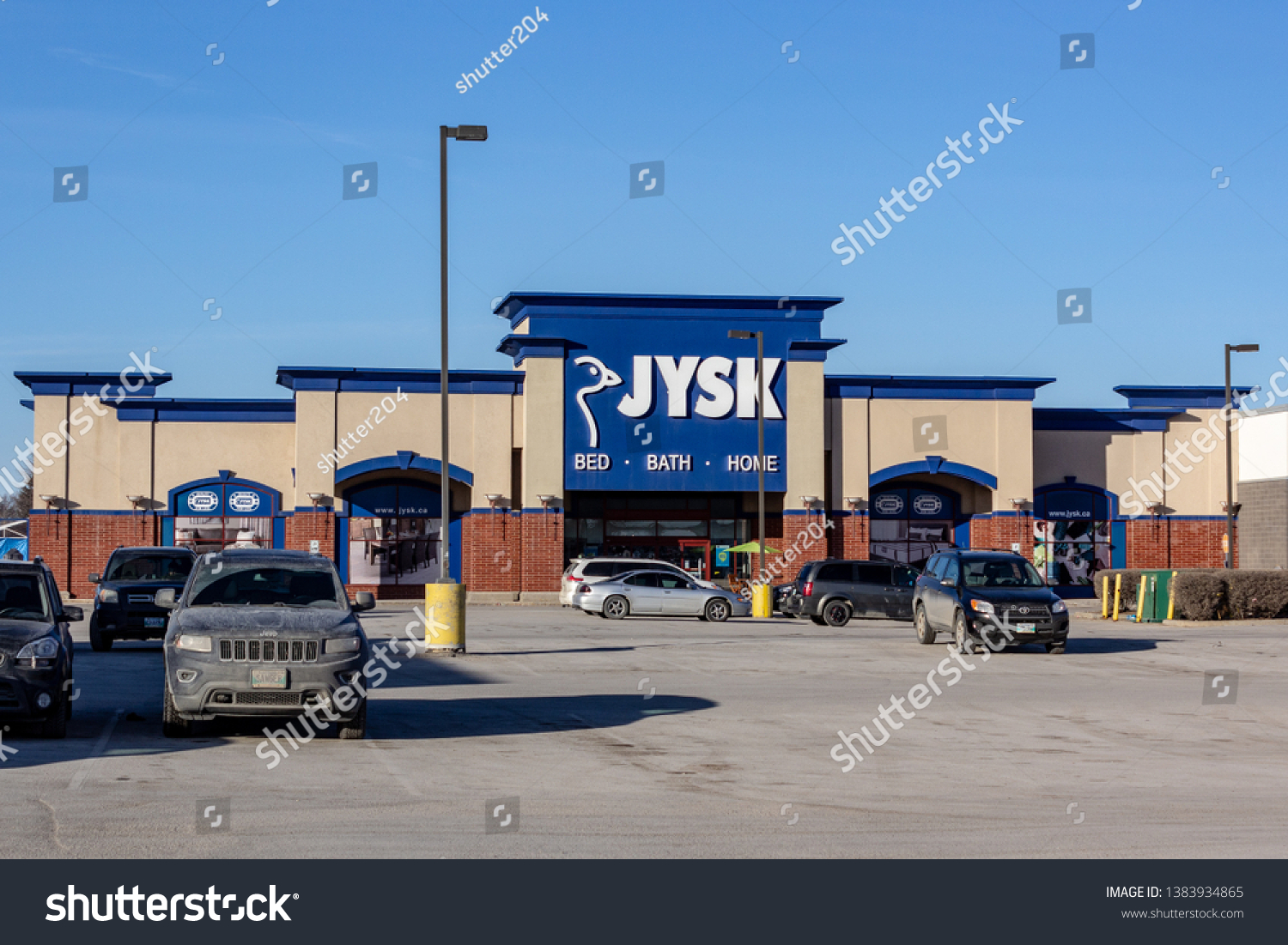 Winnipeg Canada March 25 2019 Jysk Buildings Landmarks Business