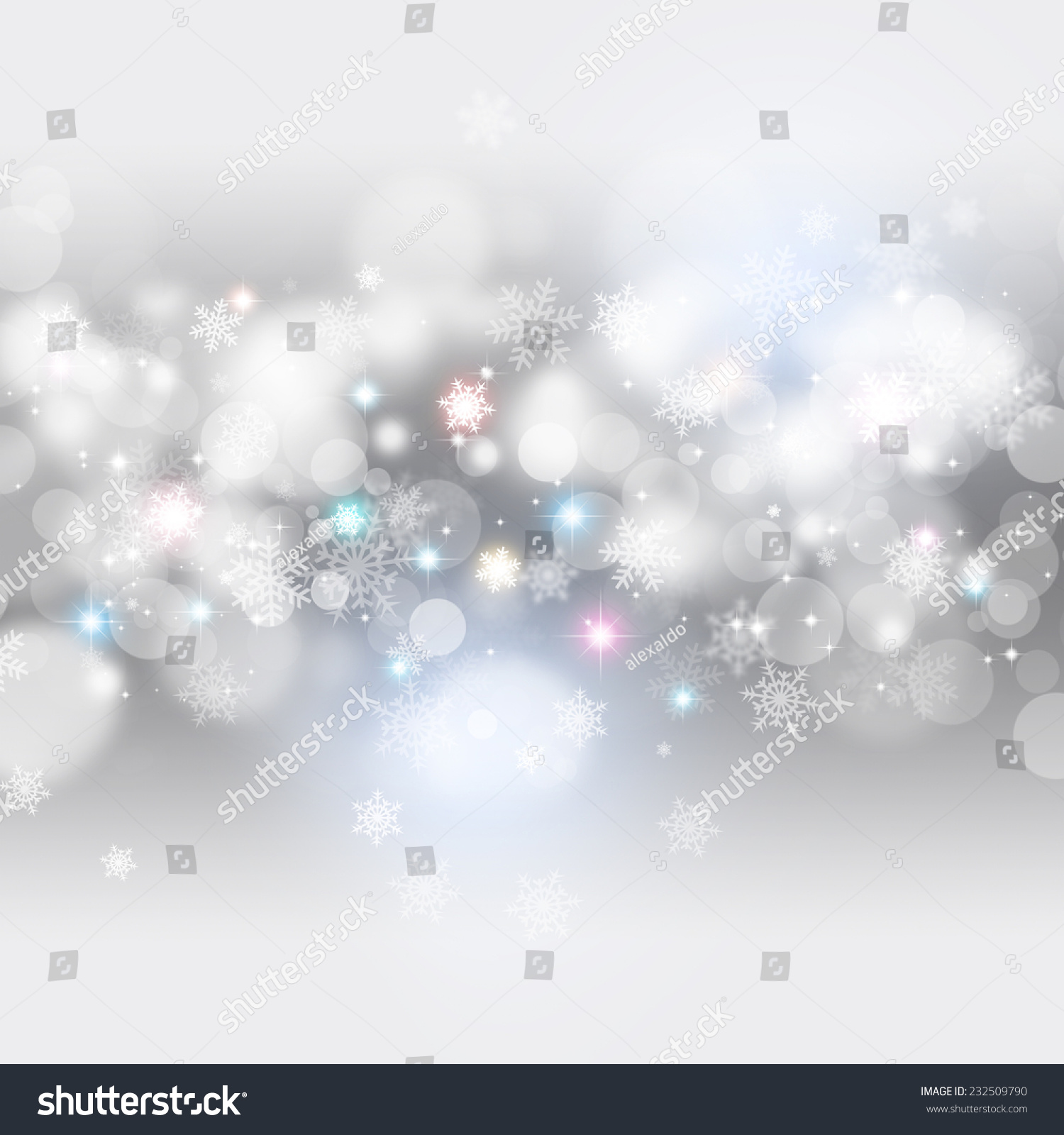 Winter Holiday Bright Christmas Background Blurry Stock