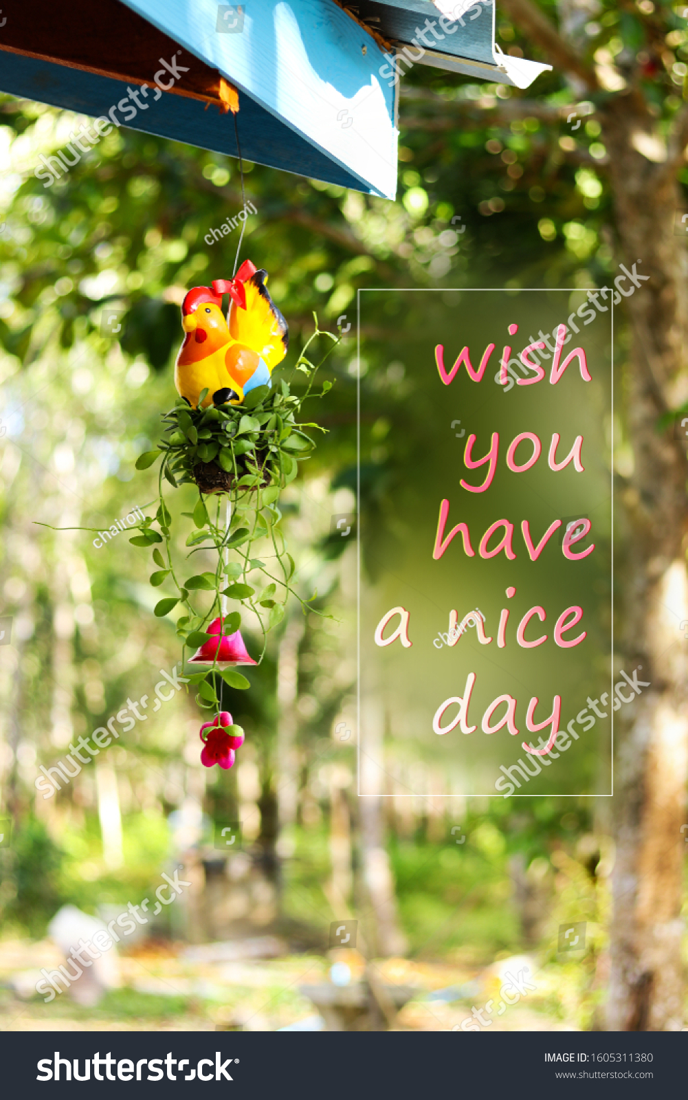 Wish You Have Nice Day Quote Stock Photo Edit Now