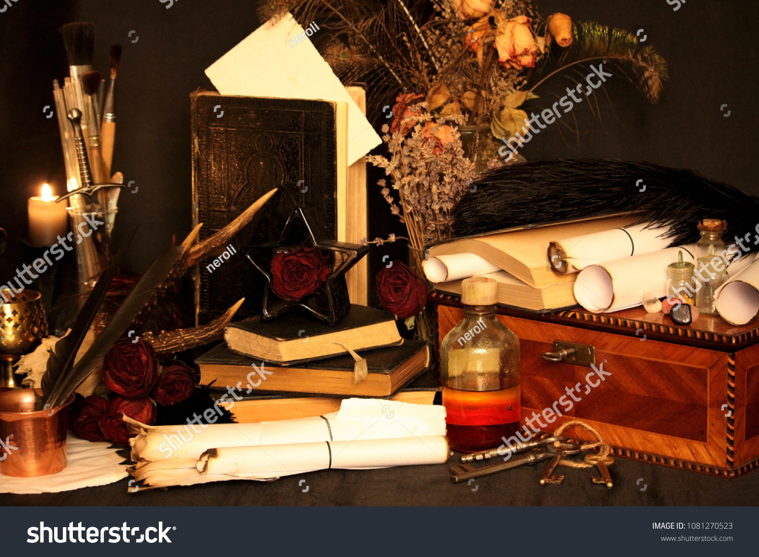 The Alchemists Black Feather Quill Pen Alchemy England