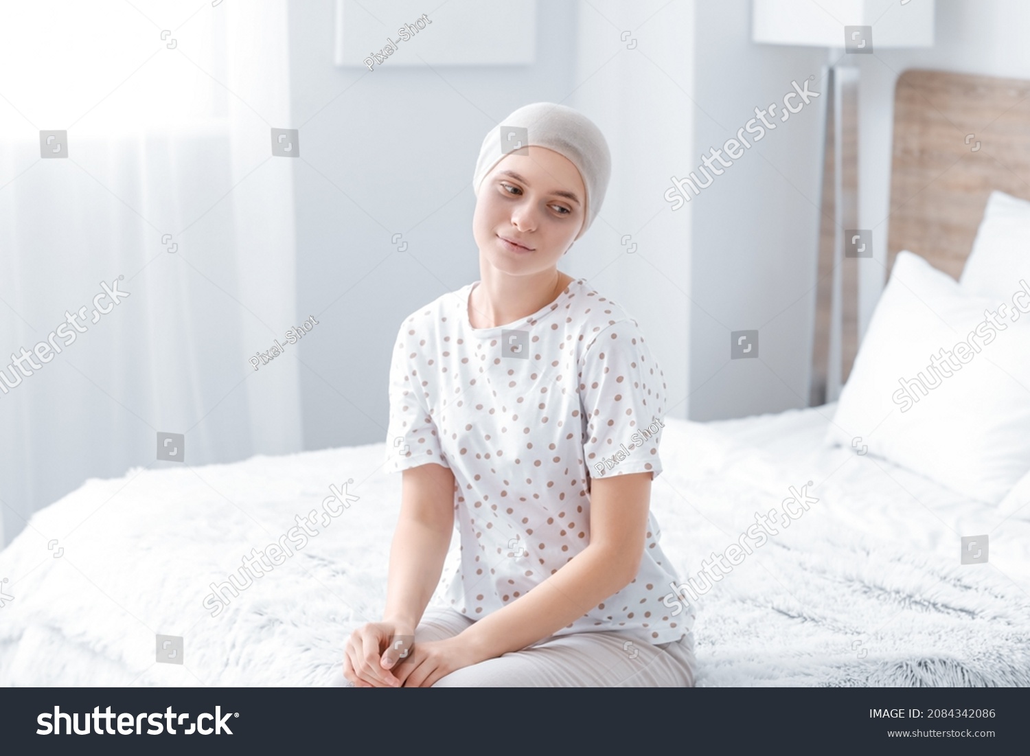 Woman After Chemotherapy Home Stock Photo Shutterstock