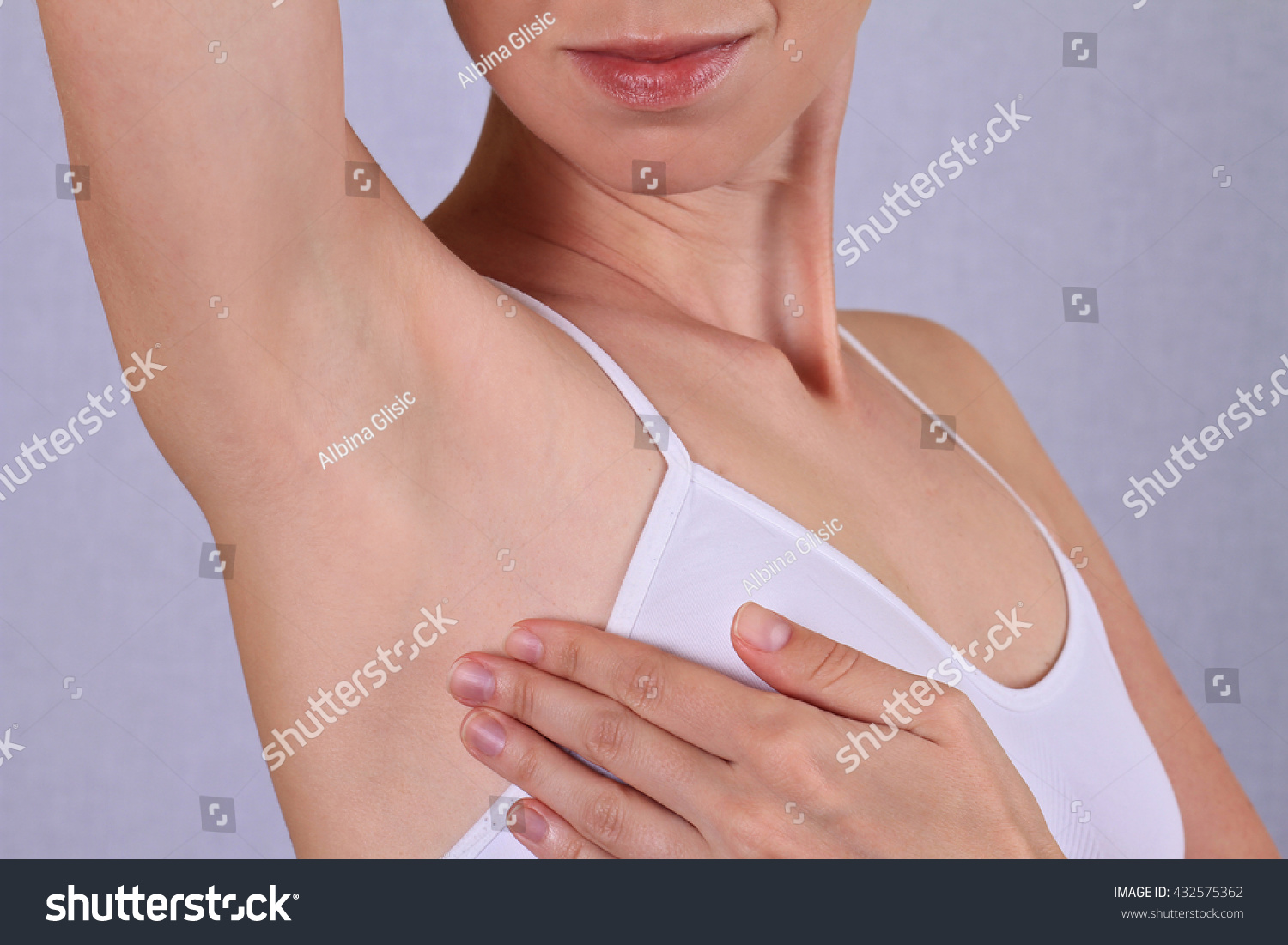 Woman Armpit Waxing Laser Hair Removal Stock Photo 432575362