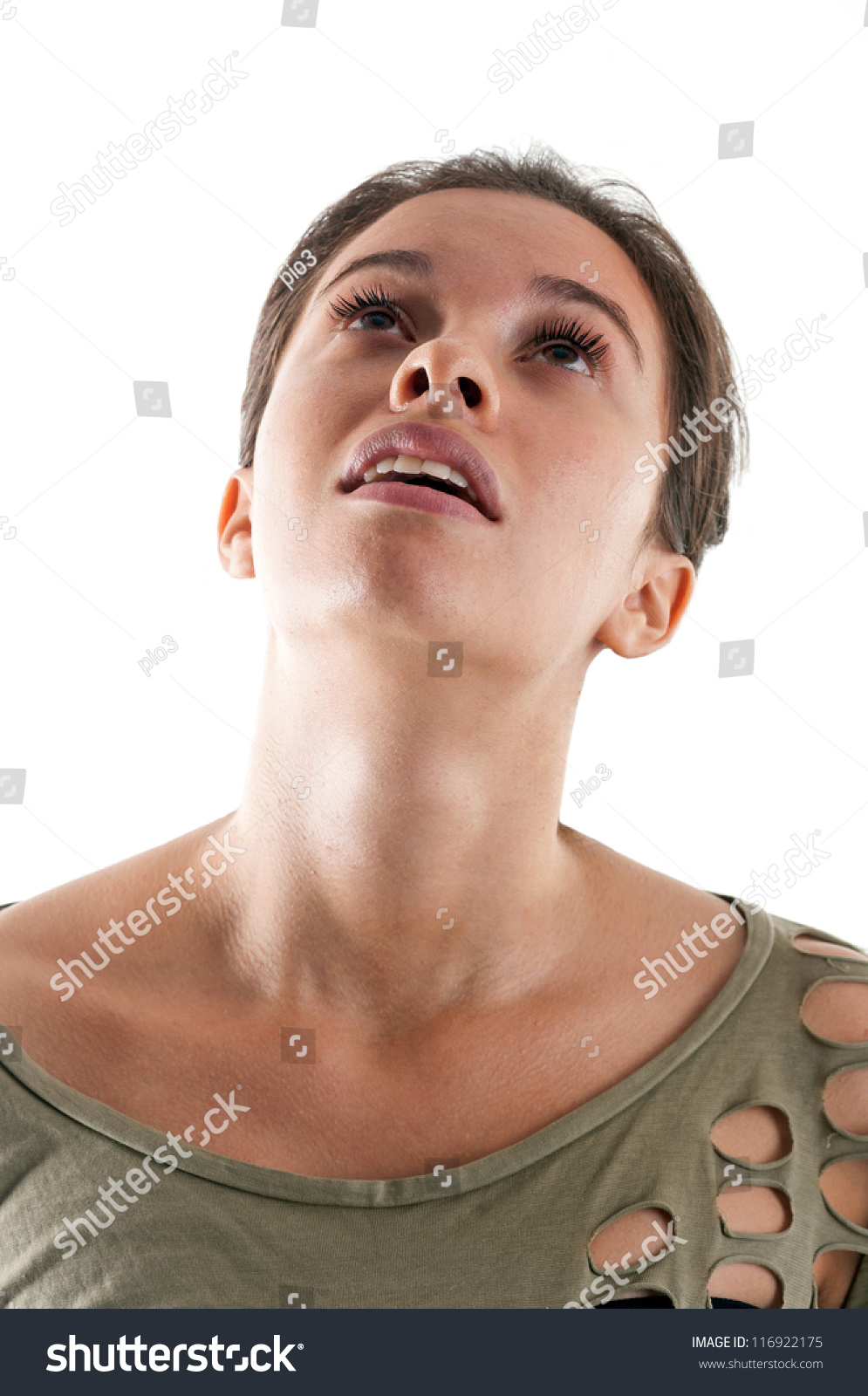 Woman Close Portrait Against White Background Stock Photo 116922175 Shutterstock Woman Close Portrait Against White Background Stock Photo 116922175 Shutterstock