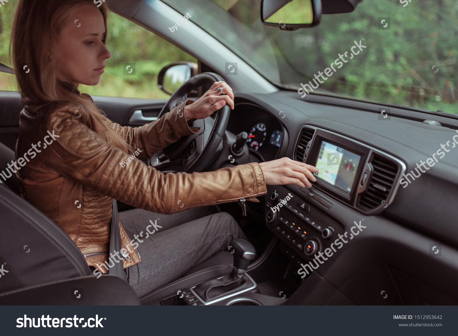 girl car interior