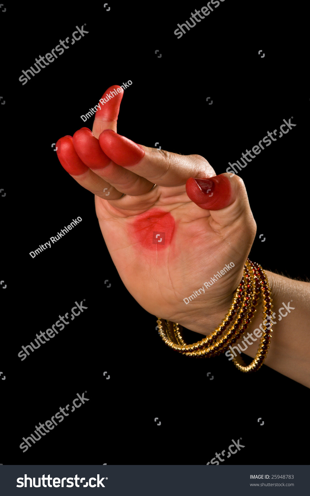 Woman Hand Showing Hamsapaksha Hasta (Hand Gesture, Also Called Mudra ...