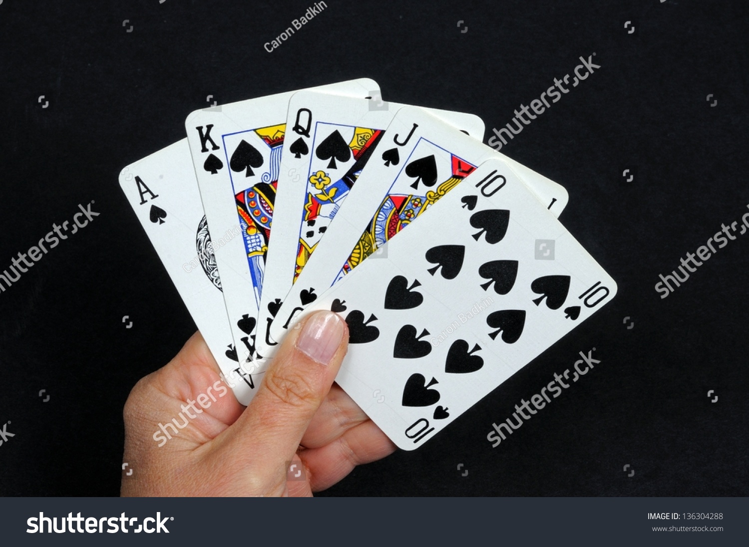 Woman Holding Playing Cards Ace King Stock Photo 136304288 - Shutterstock