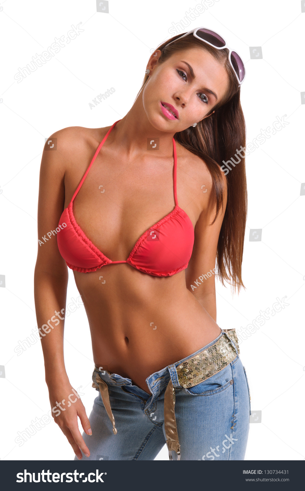 Bikini top jeans Chubby ten photos