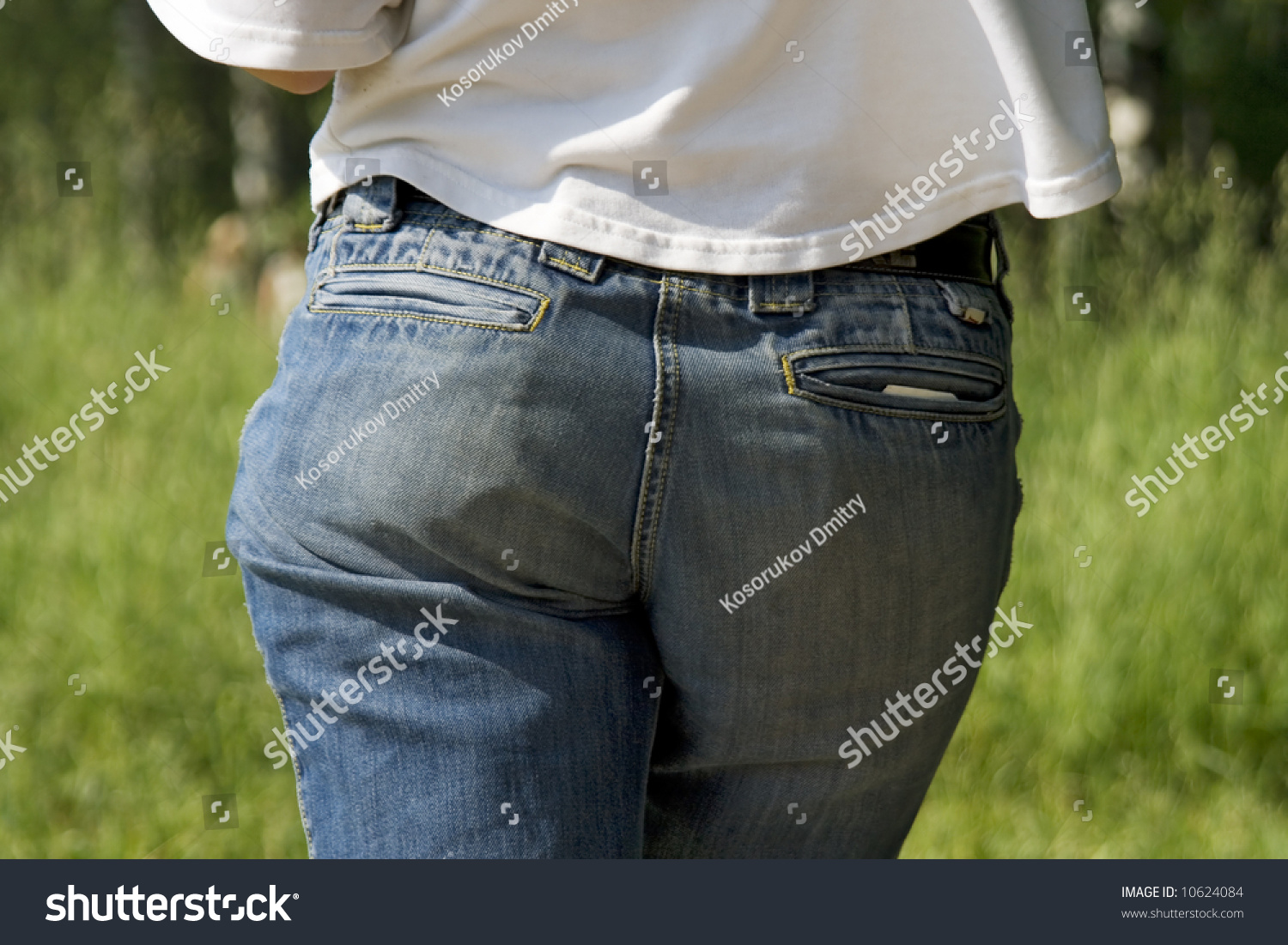 Woman Jeans Behind Stock Photo 10624084 - Shutterstock