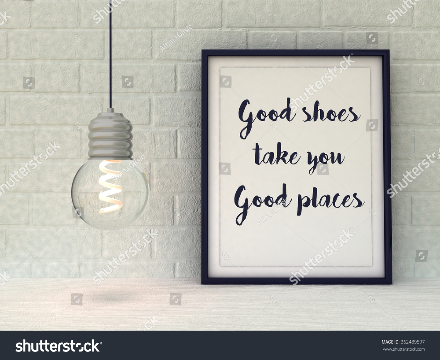 Woman Inspirational motivational quote Good Shoes Take You Good Places Funny quotation about fashion