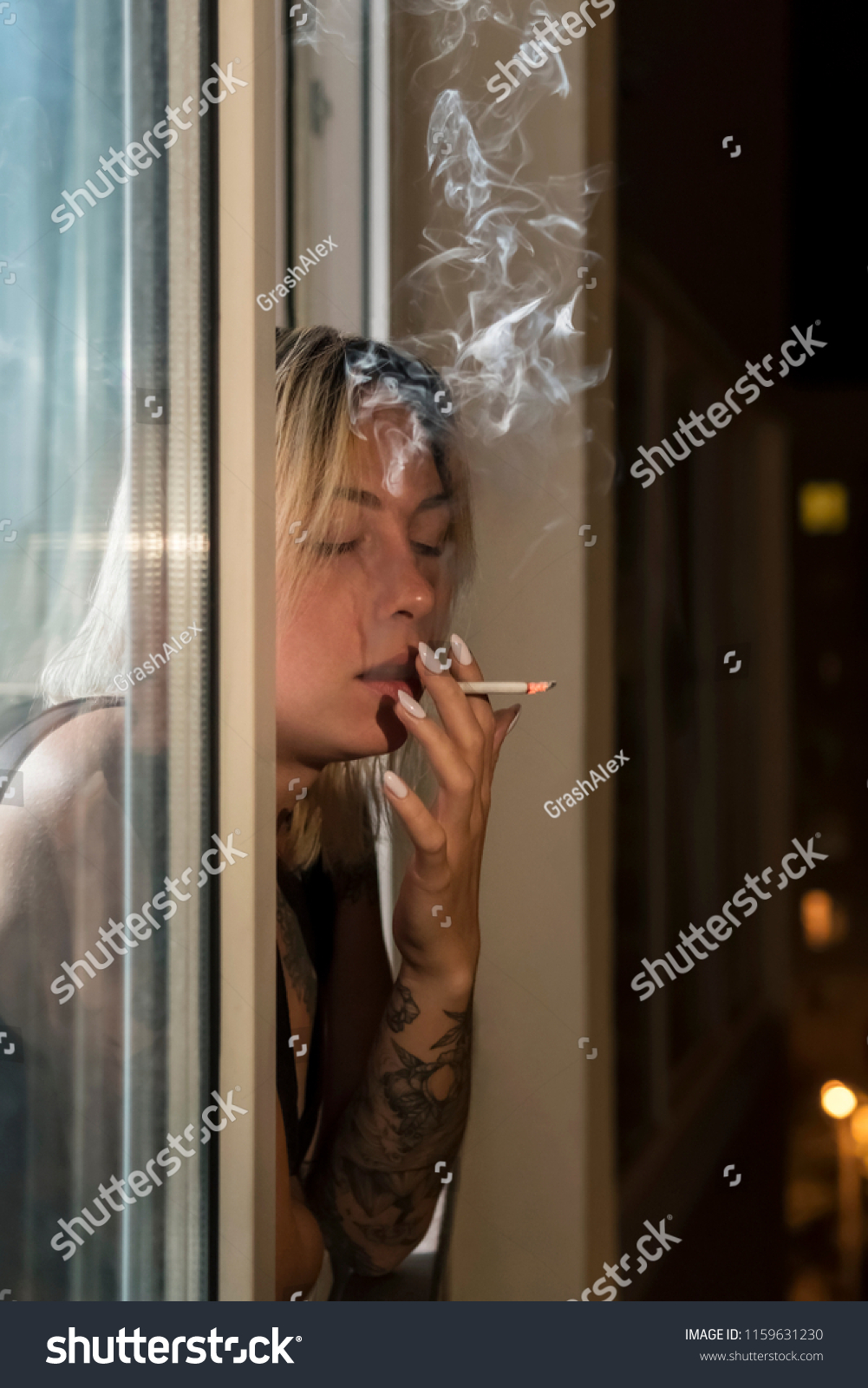 Smoking out the window