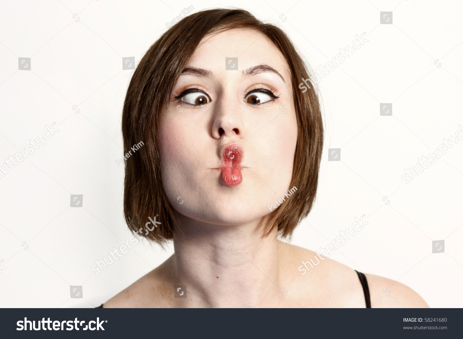 Woman Making A Funny Face Known As A