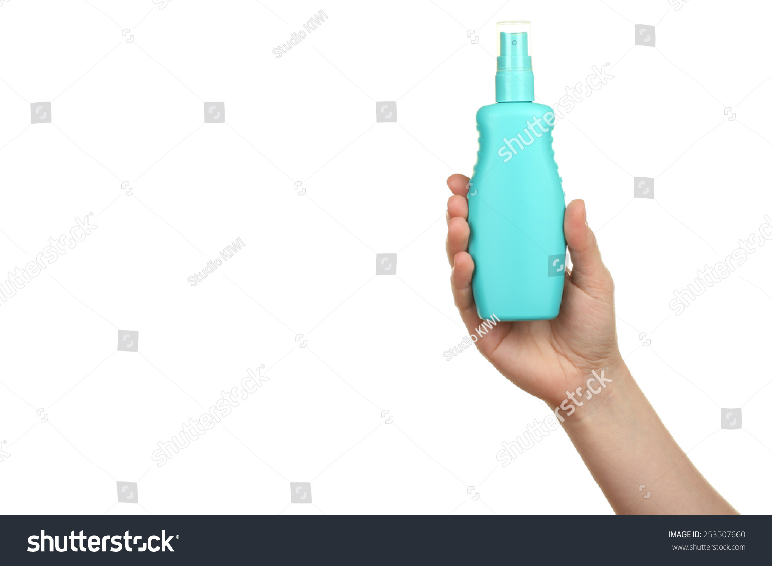 Woman Pouring Body Lotion On Hand Stock Photo Shutterstock